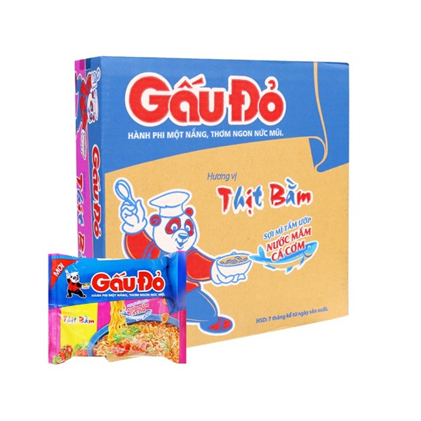 Mì Gấu Đỏ thịt bằm