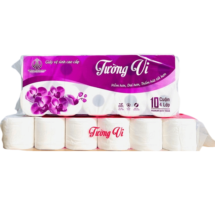 Giấy vệ sinh cao cấp Tường Vi màu tím